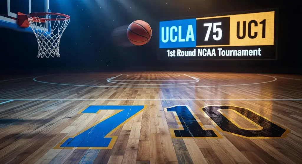 No. 7 seed UCLA defeats No. 10 seed UCF 75-71 in first-round NCAA tournament game