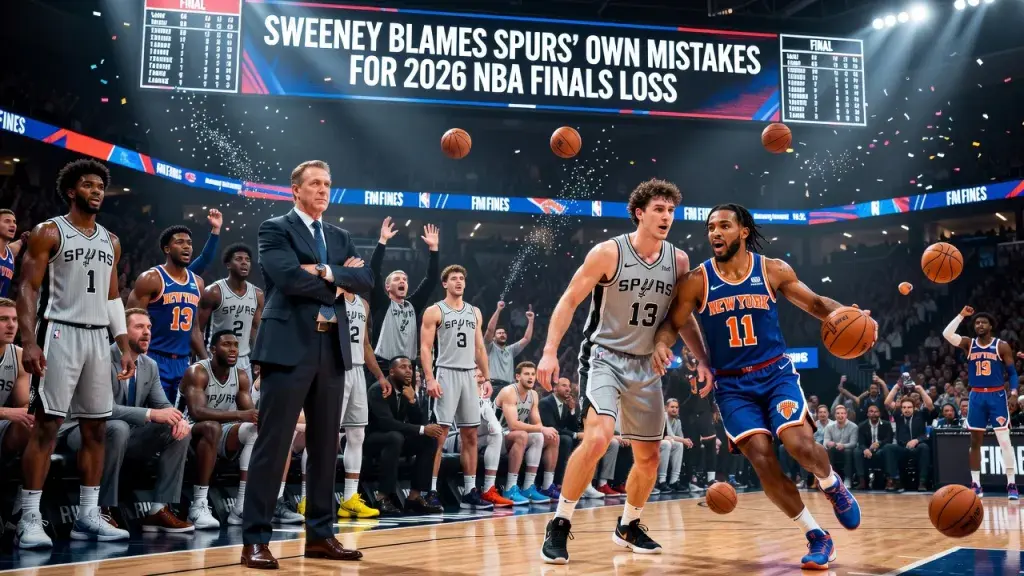 Sweeney Blames Spurs' Own Mistakes for 2026 NBA Finals Loss