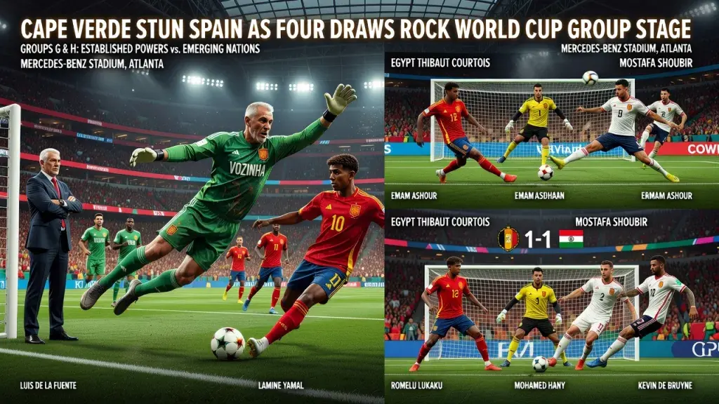 Cape Verde Stun Spain as Four Draws Rock World Cup Group Stage