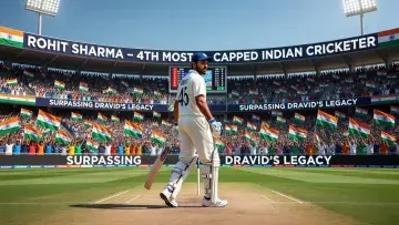 Rohit Sharma Passes Dravid to Become India's Fourth Most-Capped Cricketer