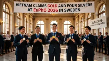 Vietnam Claims Gold and Four Silvers at EuPhO 2026 in Sweden